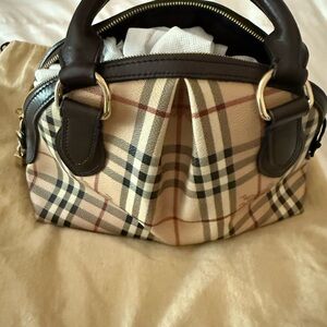 Burberry haymarket check top handle